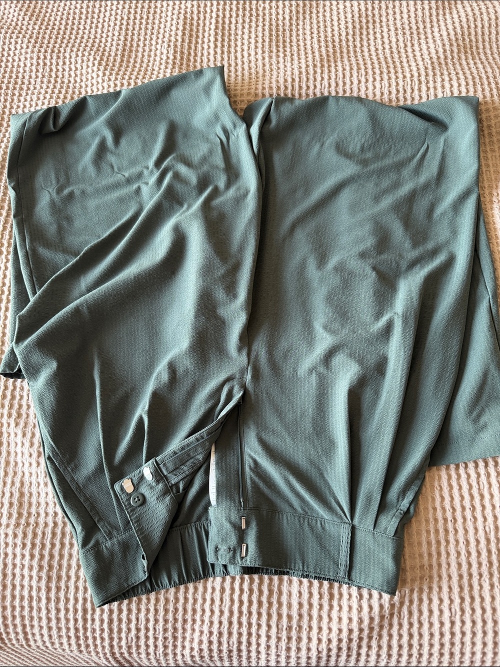ALO Yoga Olive Green Wide-Leg Pants